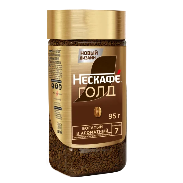 Кофе растворимый "Нескафе голд" 95 гр