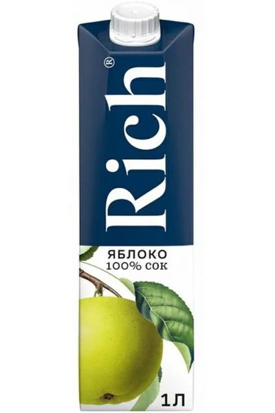 Сок Rich яблочный 1л
