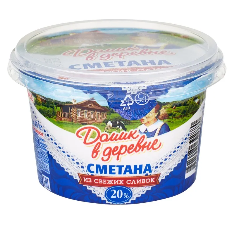 Сметана 20%; 180 гр
