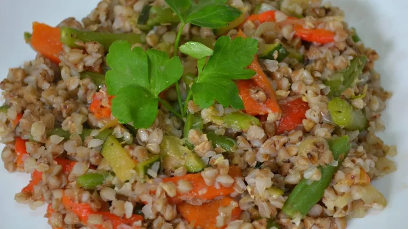 Гречка с кабачками