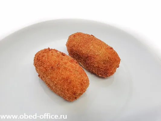 Зразы картофельные с копчёной курицей и грибами