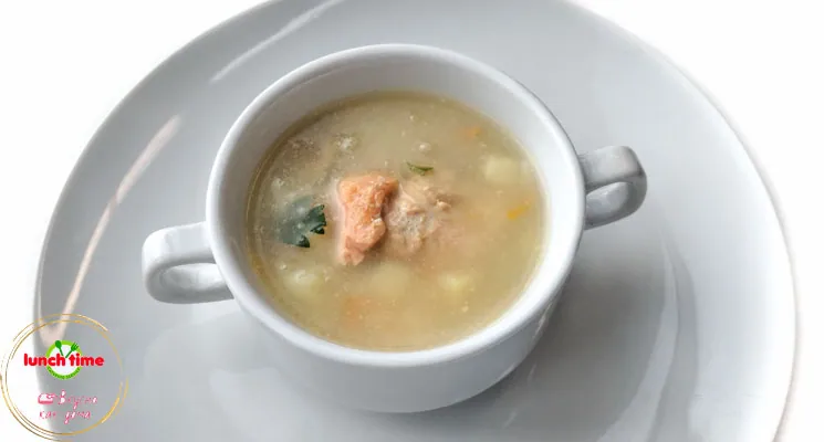 Рыбный суп с рисом; порция-мини
