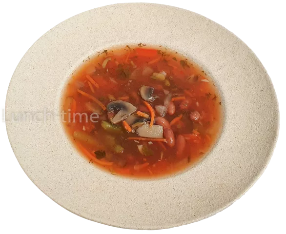 Солянка овощная с шампиньонами и маслинами постн.  300 гр.