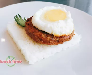 Бифштекс куриный Премиум с яйцом и рисом