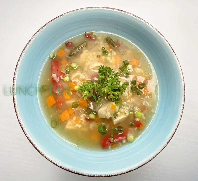 Суп куриный с галушками