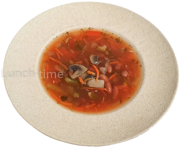 Солянка овощная с шампиньонами и маслинами постн.  300 гр.