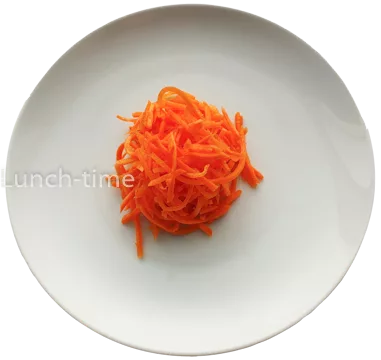 Салат из моркови с сахаром и растительным маслом