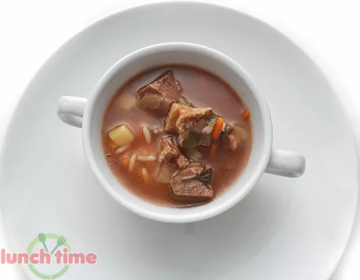 Суп кубанский с мясом и рисом