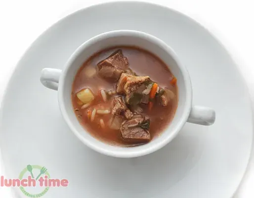 Суп кубанский с мясом и рисом