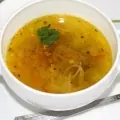 Суп с куриными потрошками