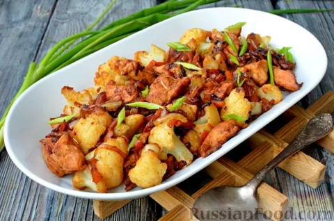 Курица по-мексикански с цветной капустой