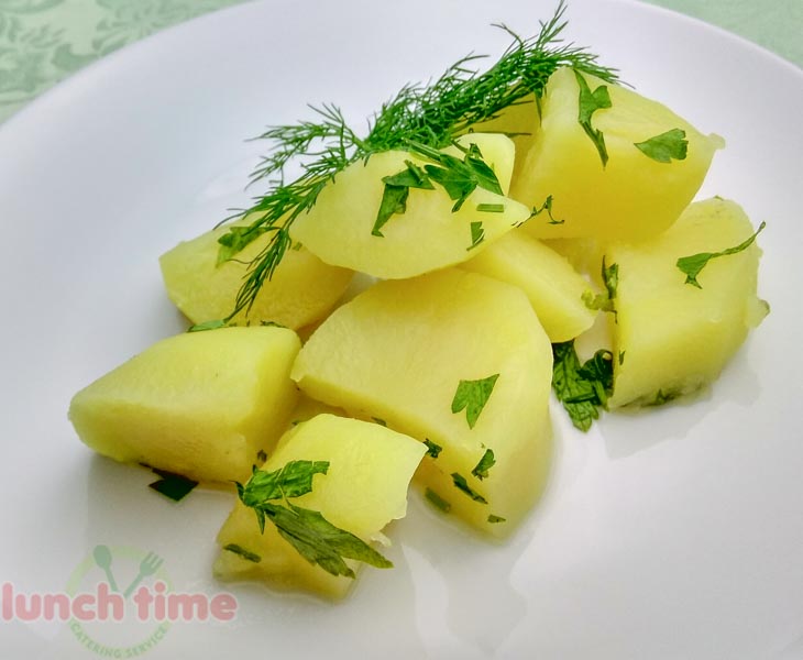 Картофель отварной со сливочным маслом и укропом; 170 гр
