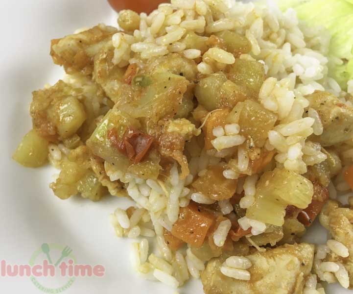 Куриное рагу с рисом и овощами
