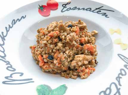 Плов из куриного филе с гречкой