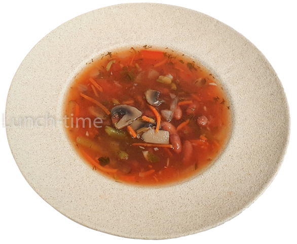 Солянка овощная с шампиньонами и маслинами постн.  300 гр.