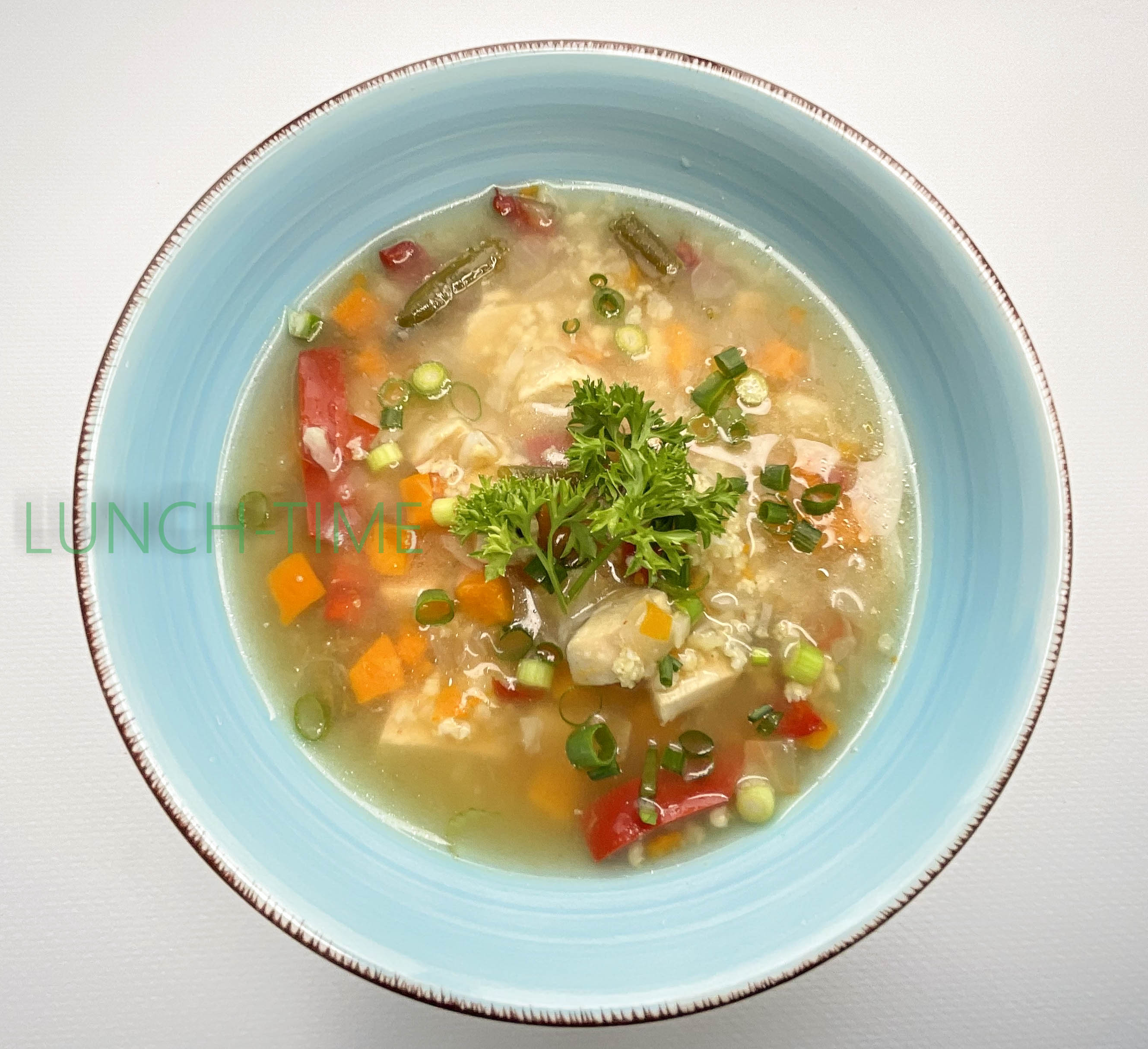 Суп куриный с галушками