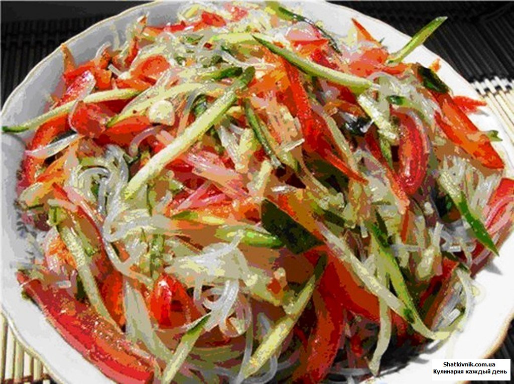 Фунчоза с куриной грудкой